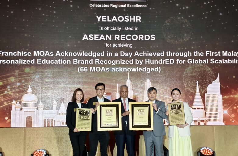 YELAOSHR Receives Dual ASEAN Records for Transformational Impact in Personalized Education