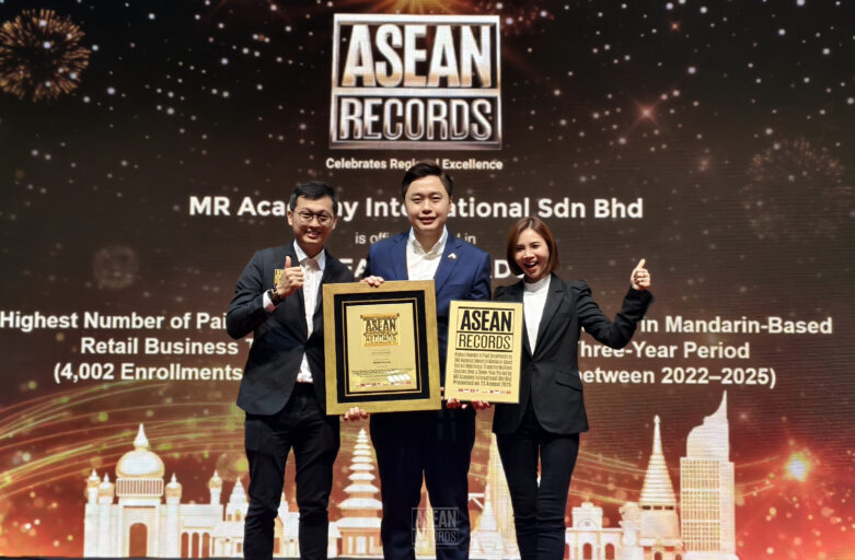 MR Academy Recognised by ASEAN Records for Record-Breaking Impact in Mandarin-Based SME Retail Transformation Education