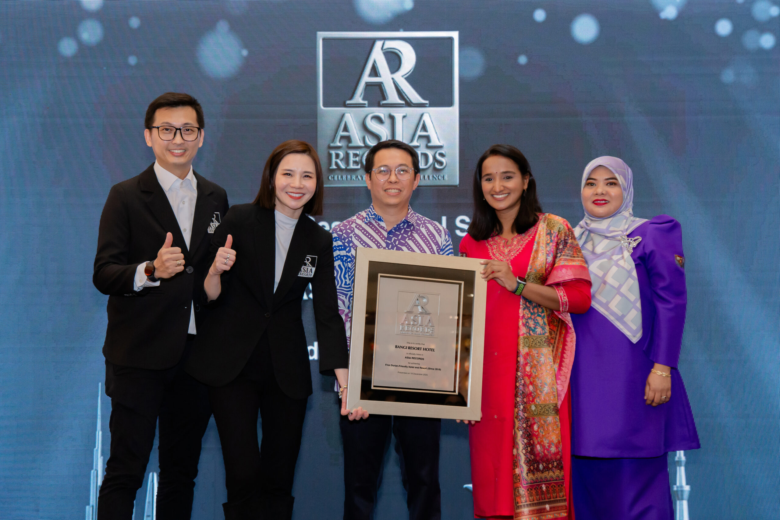 Bangi Resort Hotel 荣获 ASIA Records 认可 开创全球首家“Durian-Friendly”酒店与度假村先河