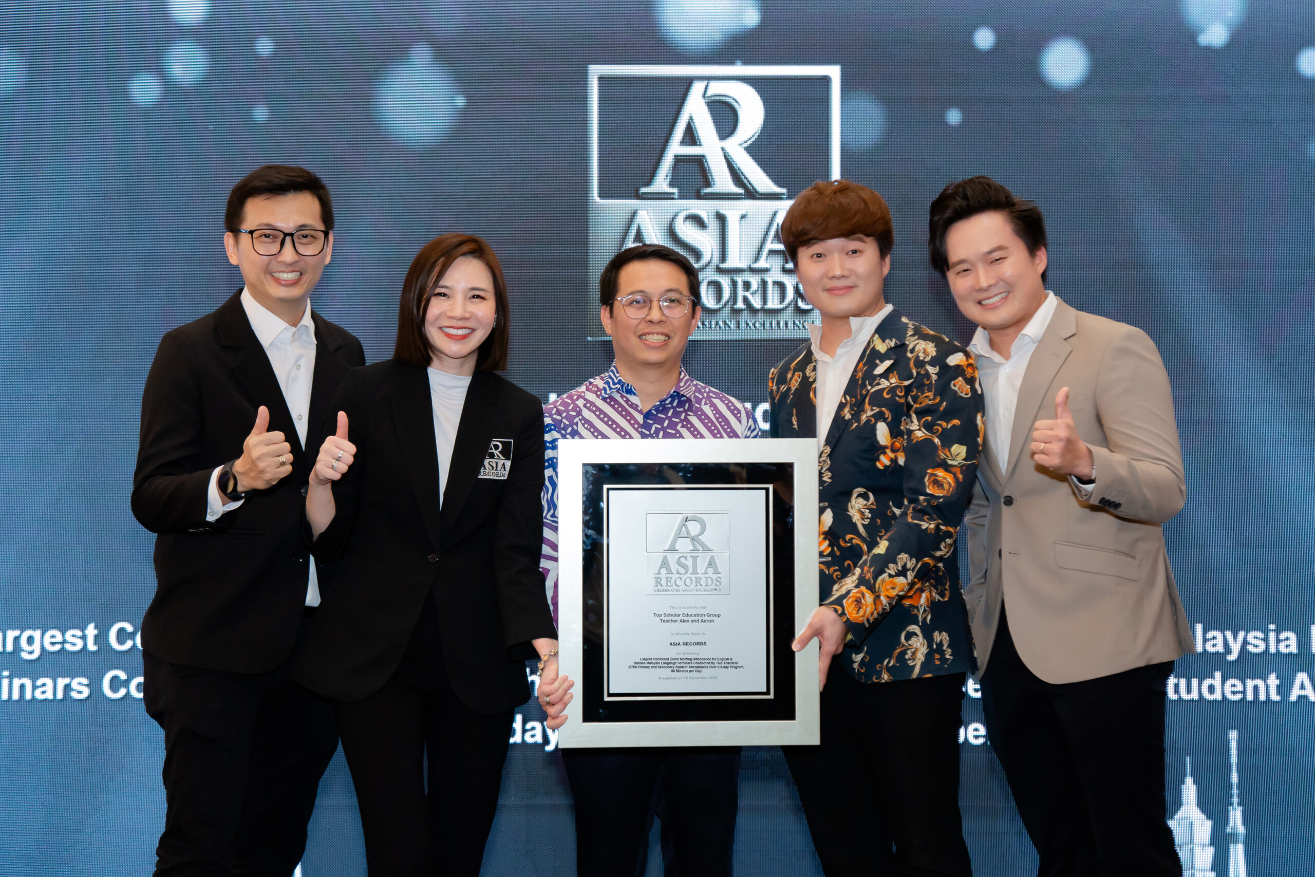 Top Scholar Education Group Recognised by ASIA Records for Record-Breaking Online Language Seminar Attendance