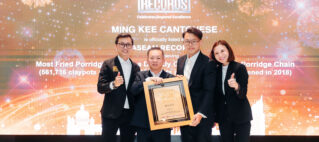 Ming Kee Cantonese Recognised by ASEAN Records for Achieving the Most Fried Porridge Sold by a Directly Owned Cantonese Porridge Chain