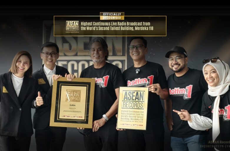 Hot FM Recognised by ASEAN Records for Highest Continuous Live Radio Broadcast from Merdeka 118